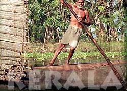 Man on Boat - Kerala